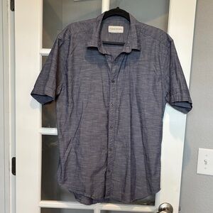 Coastwood Men's Casual Gray Button Down Shirt